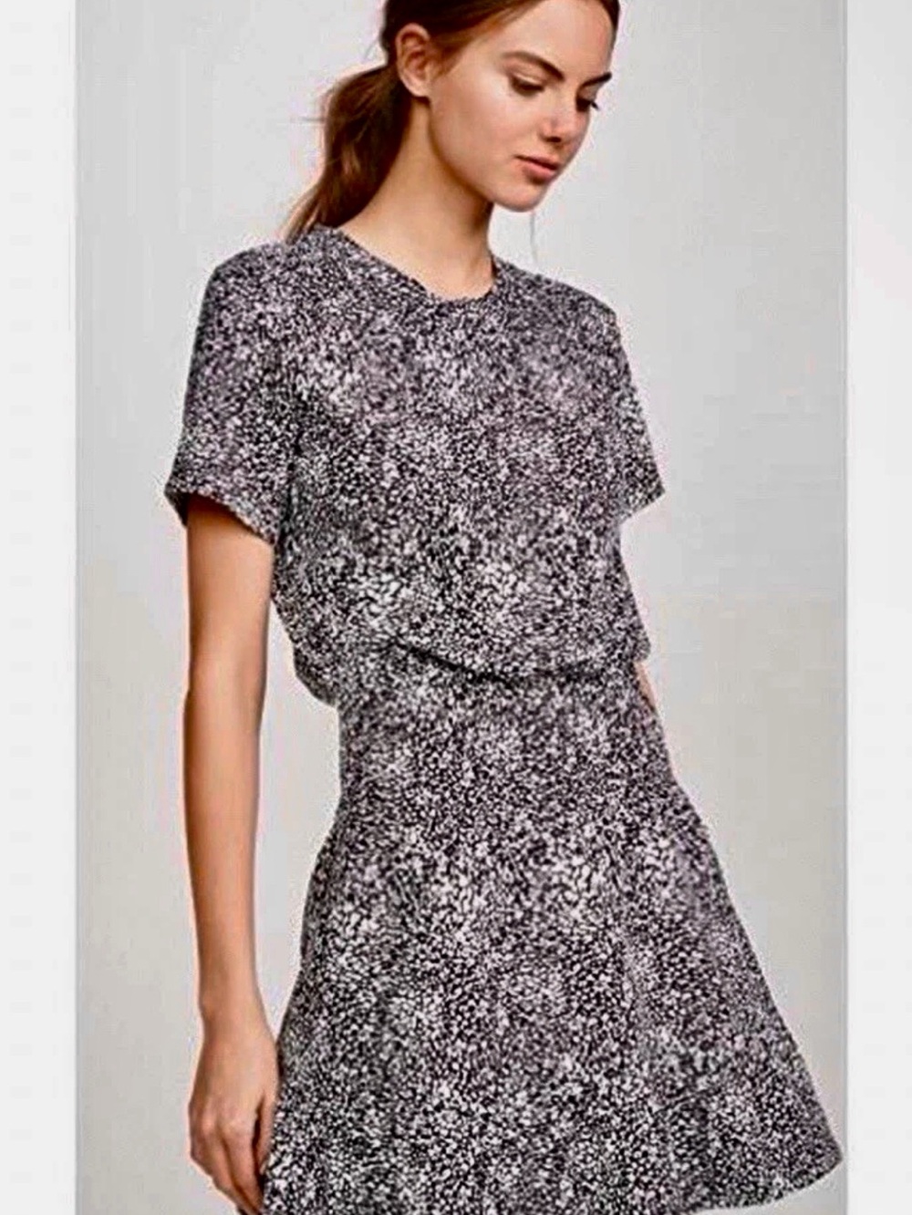 Parker Polkadot Smocked Waist Dress Size Small